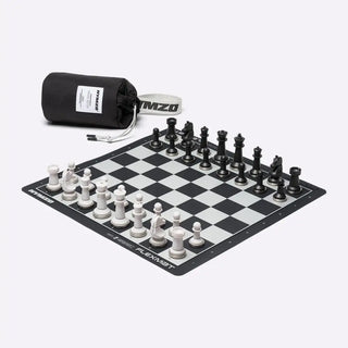 Stanton Series 01 Chess Set Off-White / Black / Black / Metallic Silver